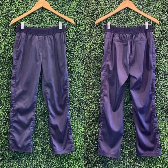 ICINOO Pants - VTG ICINOO Blue Silk Elastic Waist Dress Pants